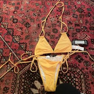 Yellow size 6 new with tags Nasty Gal bikini